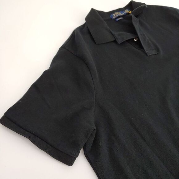 Polo Ralph Lauren Men's XL Classic Fit Rugby Polo Shirt Short Sleeve Black - Picture 3 of 10